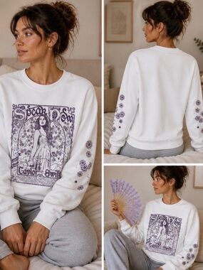 Taylor Swift Speak Now Taylor’s version Tracklist white crewneck sweatshirt